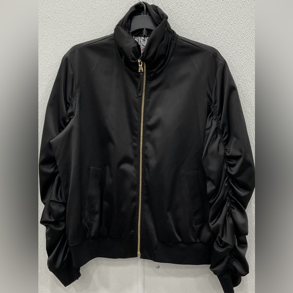 NWT Robert Graham FIONA Black Bomber Jacket.